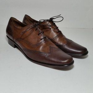 NWOT Ingledew's Oxford Wingtip Shoes Brown sz 8.5